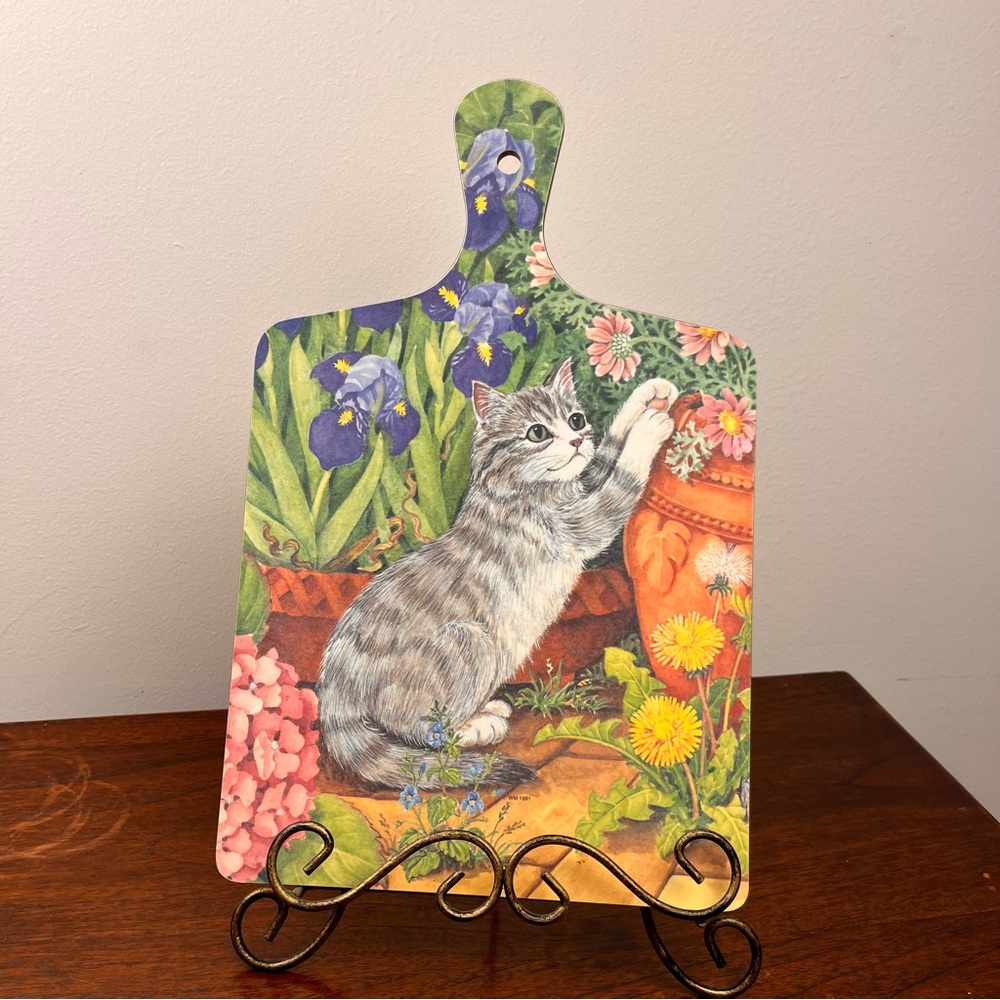 Wilscombe Melamine Cat Chopping Board Somerset England Kitchen Decor Country